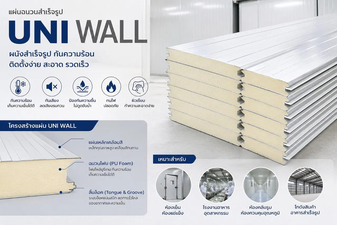 แผ่นฉนวนกันความร้อน Uni Wall